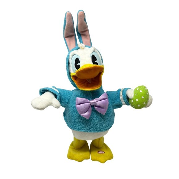 Hallmark Donald Duck Easter Plush Don't Pull My Ears 2009 Animated Toy 13 Inch - Picture 1 of 14
